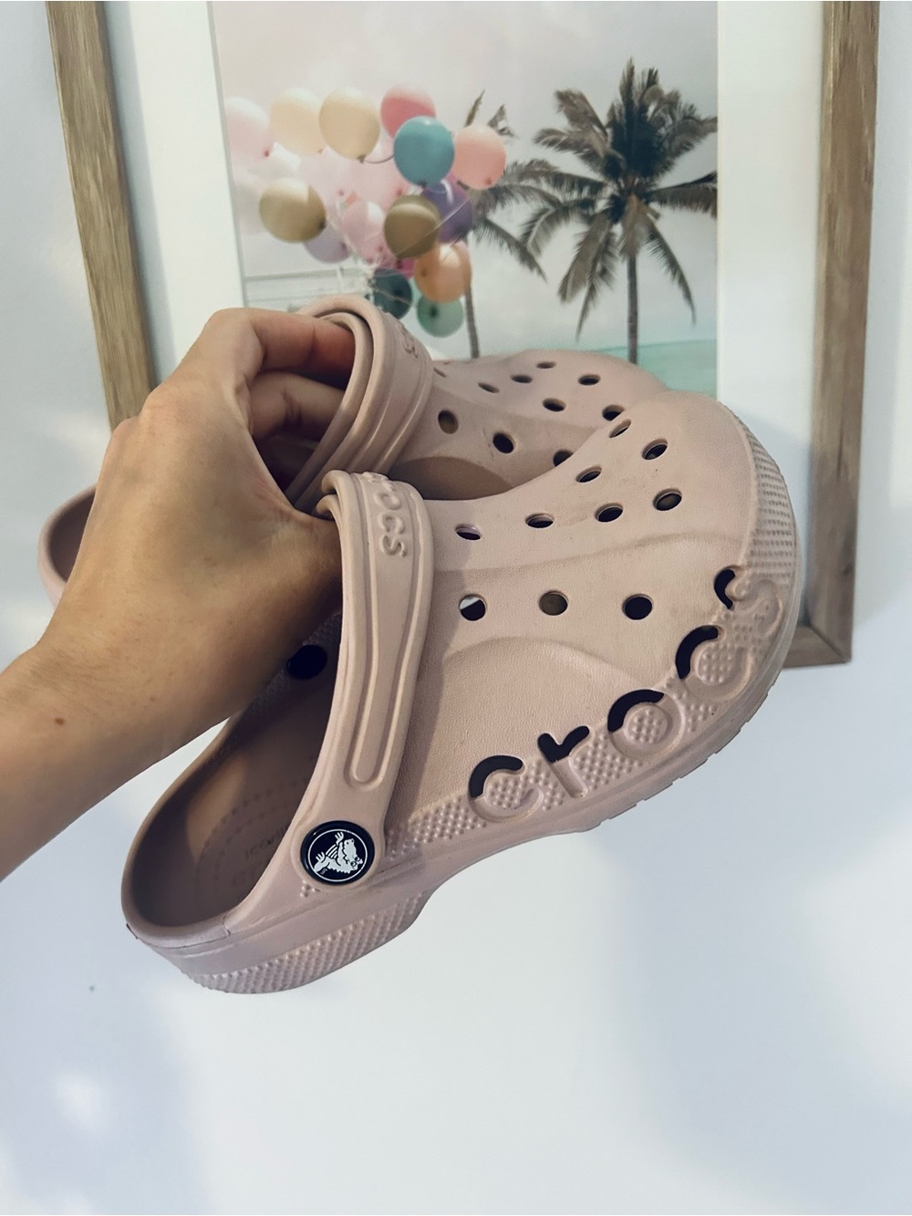 Light pink crocs